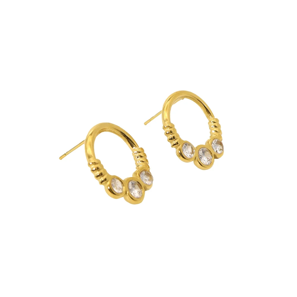 Pendientes en acero redondos GB