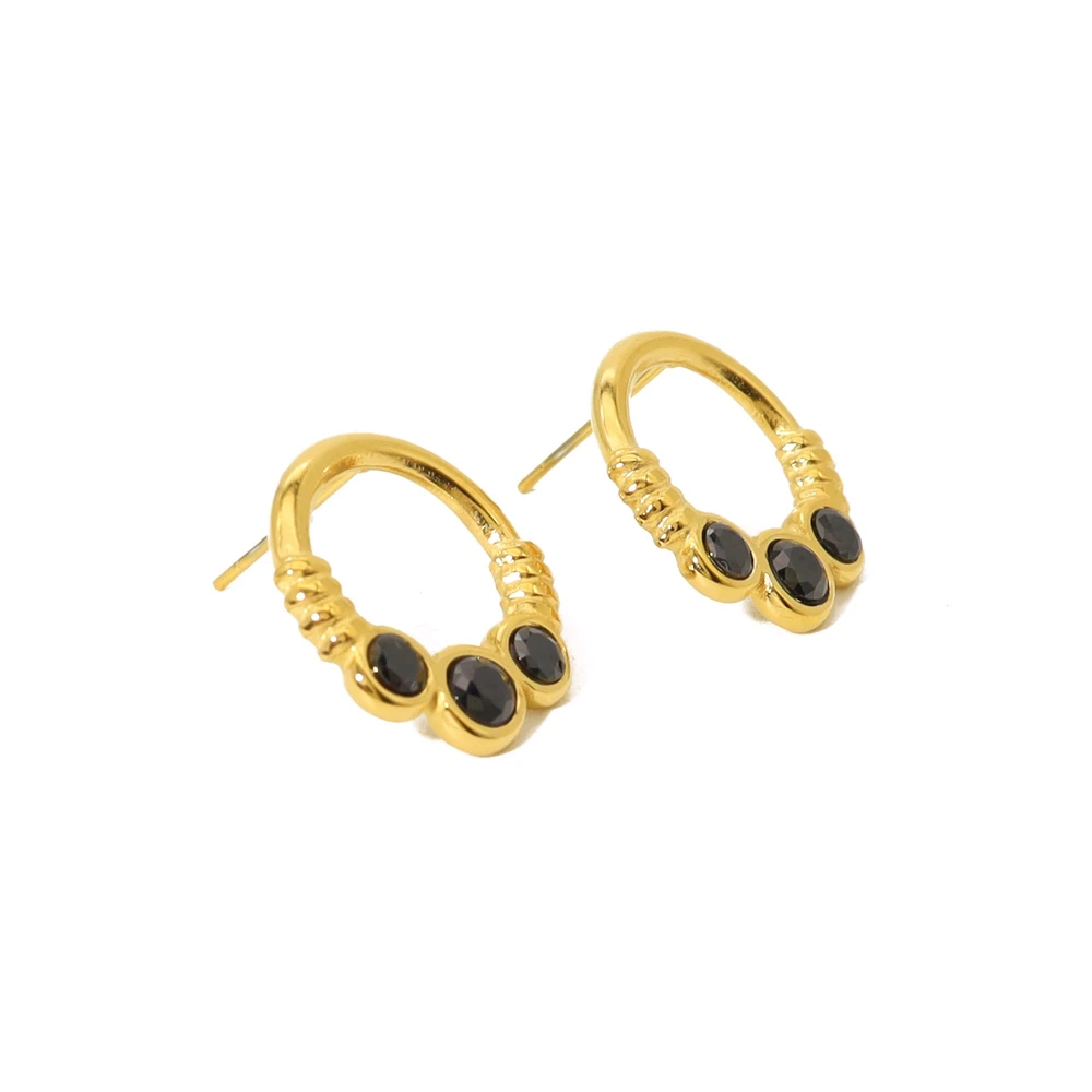 Pendientes en acero redondos GB