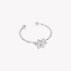 Steel adjustable ring thin with star GB