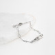 Steel bracelet links intertwined GB