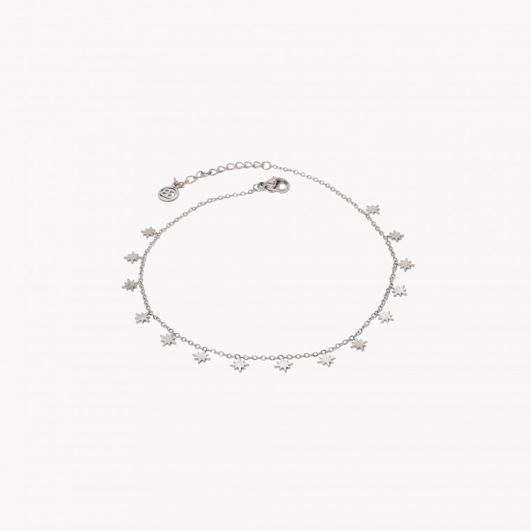 Steel foot bracelet stars pendants GB