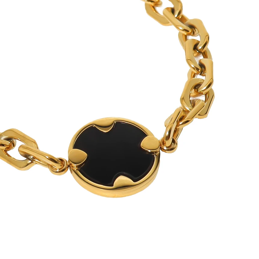 Pulseira em aço elos redonda GB
