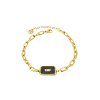 Pulsera en acero piedra rectangular GB