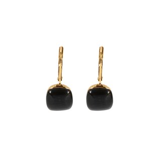 Steel earrings with stone orange GB