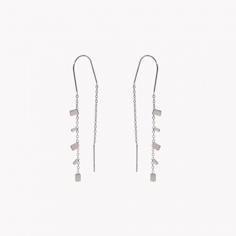 Long steel earrings pendants GB