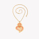 Gold plated necklace coração de viana GB
