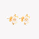 Steel earrings flower motherpearl GB