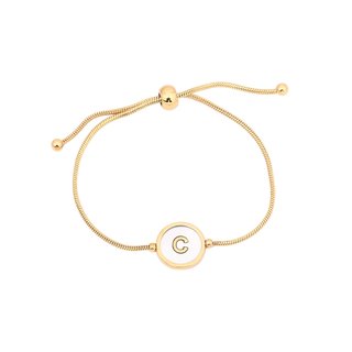 Pulseira em aço ajustável letra GB