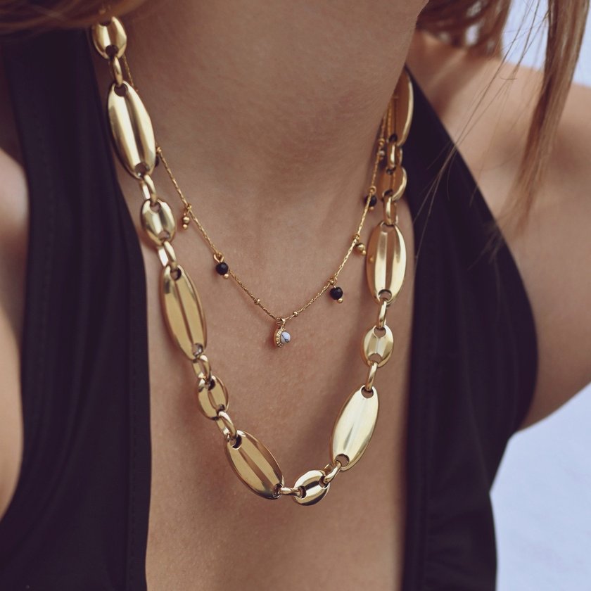 Collar en acero enlaces largos GB