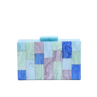 Bolsa de festa em acrílico rosa GB