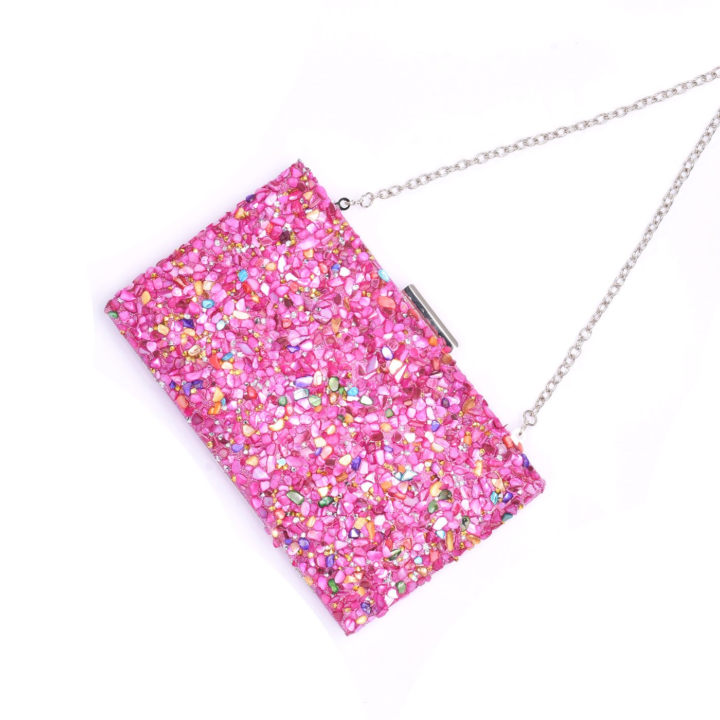 Stone party bag fushia GB