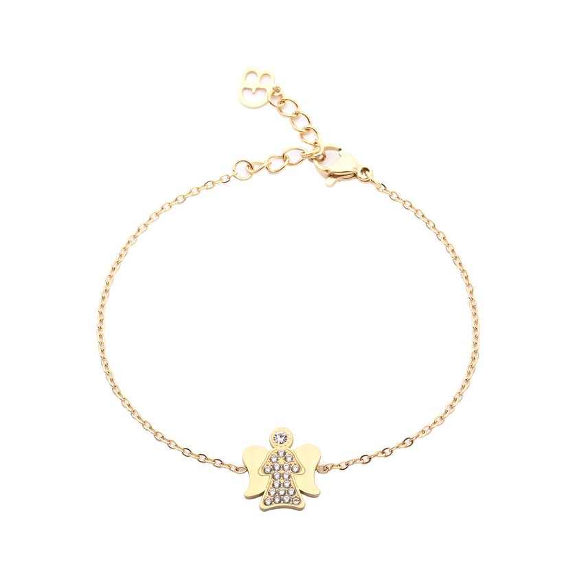 Steel bracelet angel brilliants GB