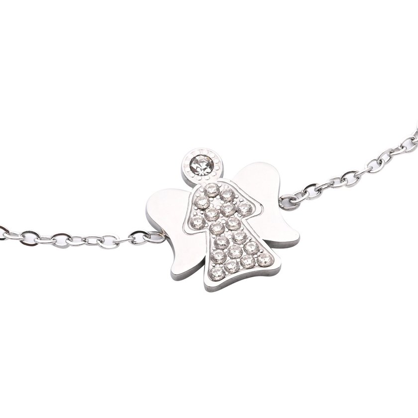 Bracciale in acciaio angelo luminoso GB