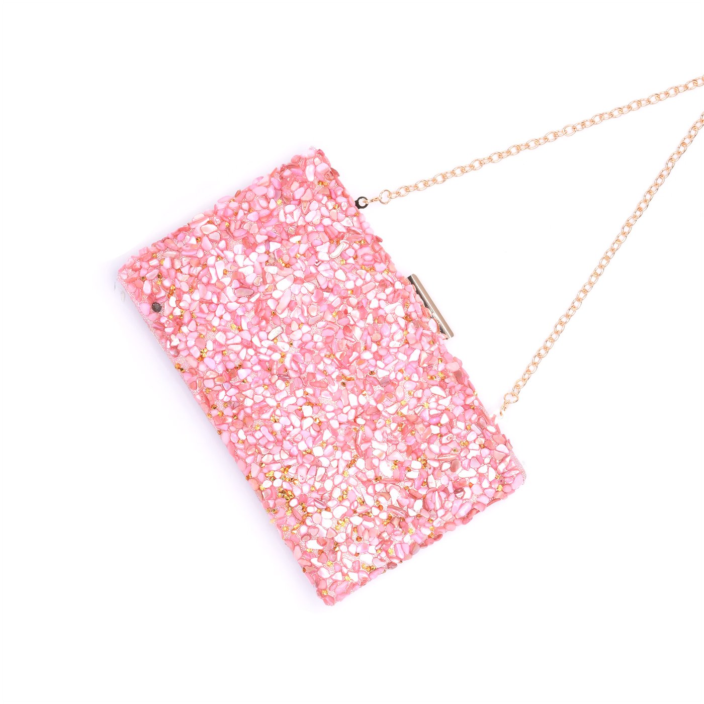 Stone party bag pink GB