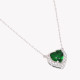 S925 necklace heart green GB
