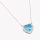 S925 necklace heart blue GB