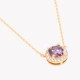 Collier S925 rond lilas GB
