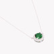 S925 necklace round green GB