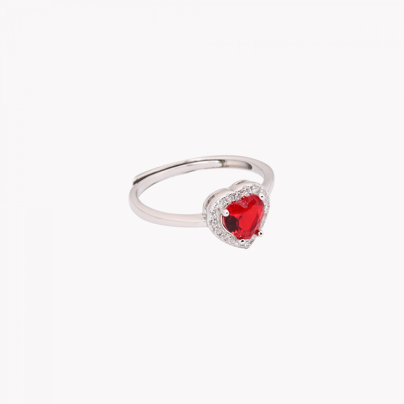 Jasper red enamel heart ring – Jordan Askill