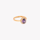 S925 adjustable ring oval lilac GB