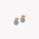 S925 earrings ovals blue GB