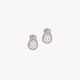 Boucles d&#039;oreilles S925 ovale transparent GB