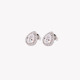 S925 earrings ovals transparents GB