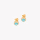 Boucles d&#039;oreilles S925 ovale bleu GB