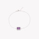 S925 bracelet rectangular lilac GB