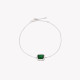 S925 bracelet rectangular green GB