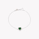 S925 bracelet heart green GB