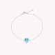 S925 bracelet heart blue GB