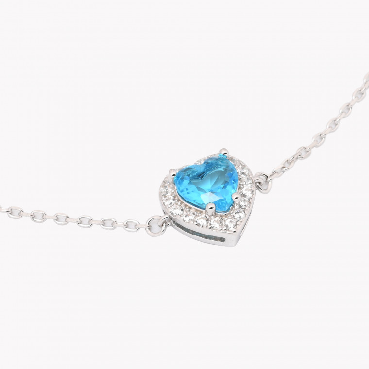 Bracelet S925 coeur bleu GB