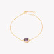 S925 bracelet oval lilac GB