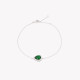 S925 bracelet oval green GB