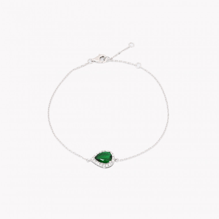 Bracelet S925 ovale vert GB