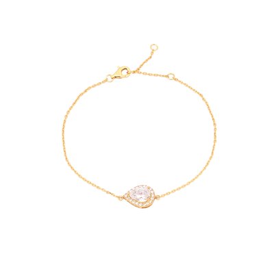 Pulsera S925 oval transparente GB