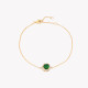 S925 bracelet round green GB
