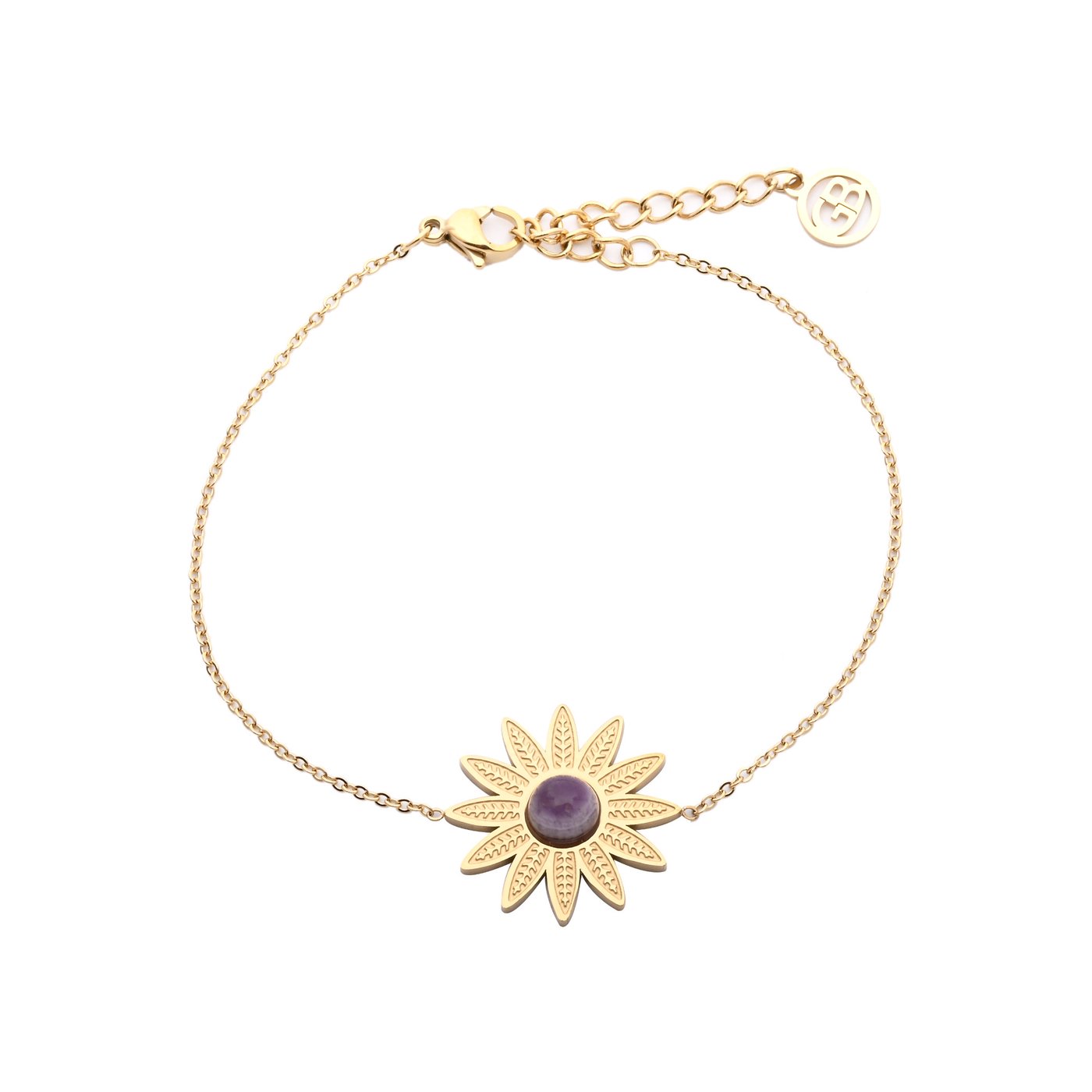 Pulsera en acero flor grande GB