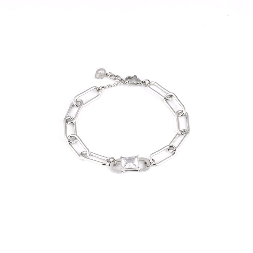 Pulseira elos em aço preto GB