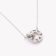 Intertwined S925 necklace with brilliants GB