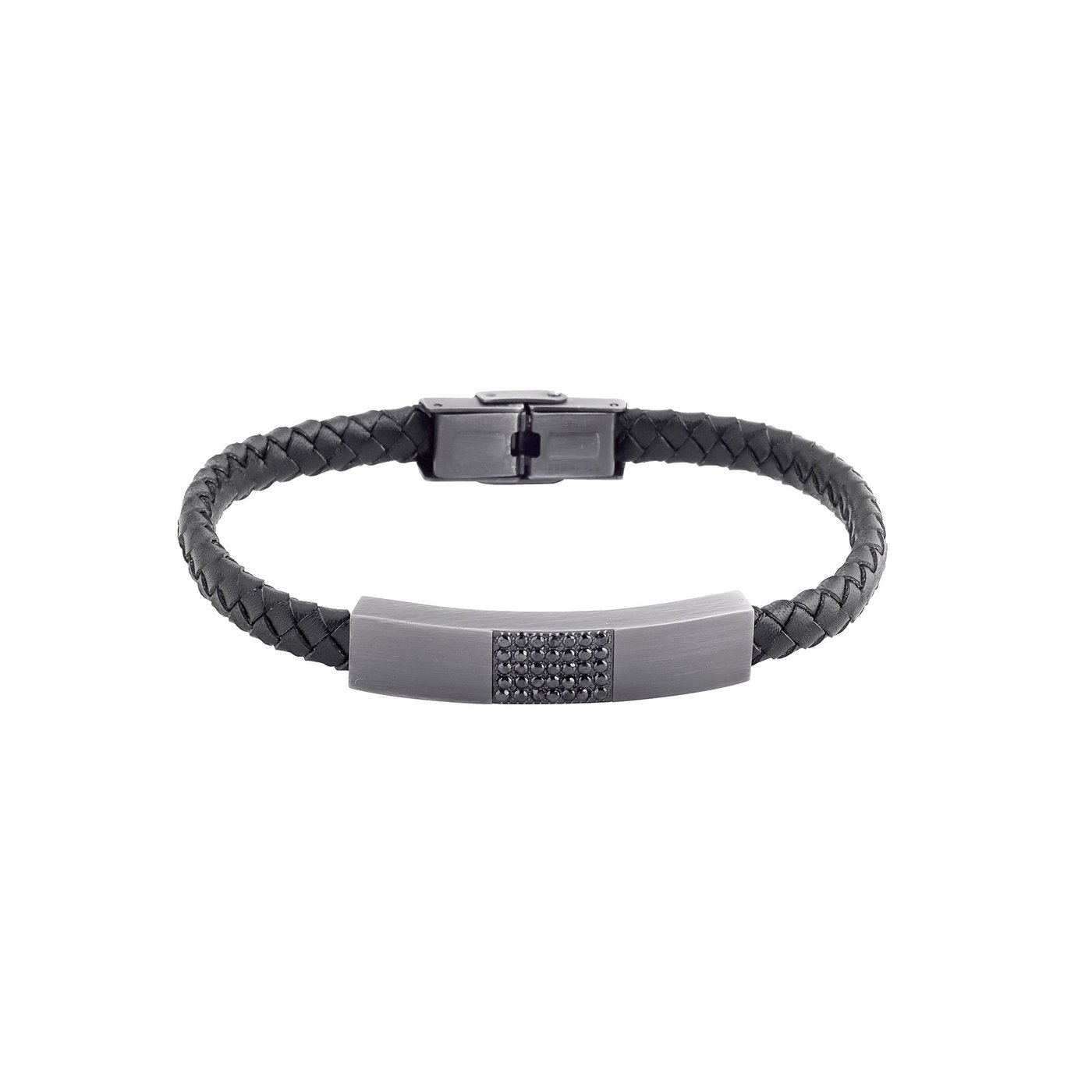 Bracciale uomo acciaio pietre GB