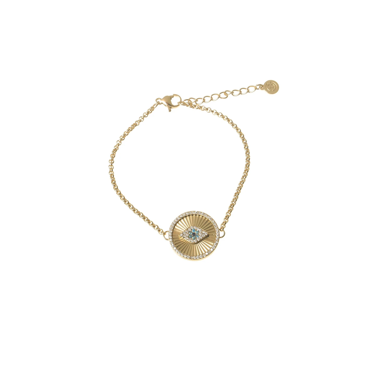 Bracciale in acciaio occhio e struttura GB