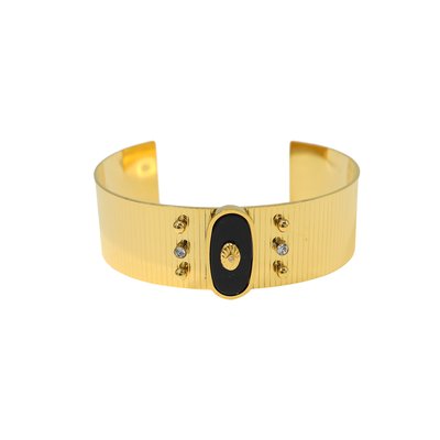 Bracciale rigida acciaio struttura occhio GB