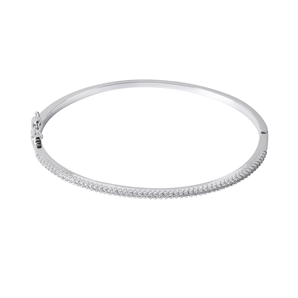 Bracciale BeLove sottile rigido con zirconia