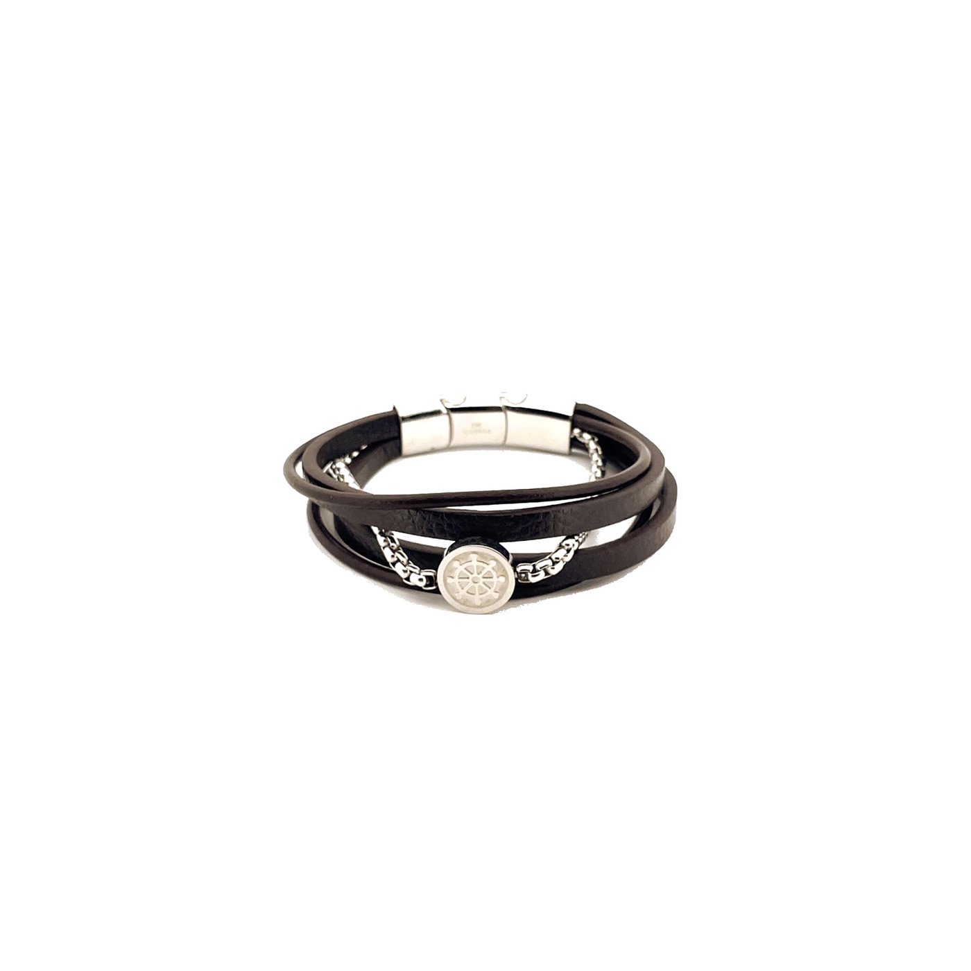 Bracciale uomo acciaio timone GB