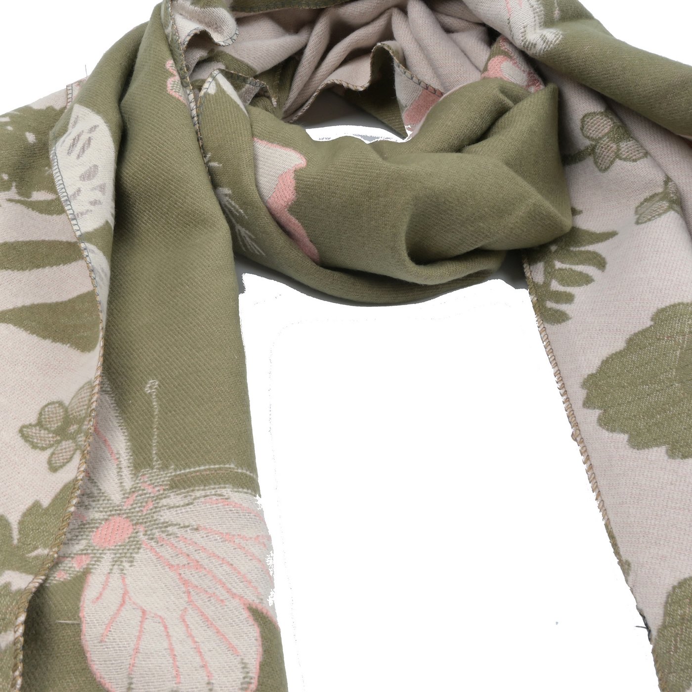 Foulard à imprimé floral et papillon GB