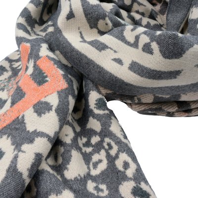 Foulard à imprimé animalier GB