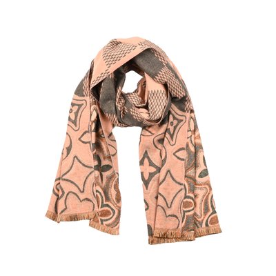 Scarf with colorful floral pattern GB