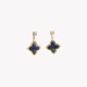 Boucles d&#039;oreilles pendantes en acier forme de fleur GB